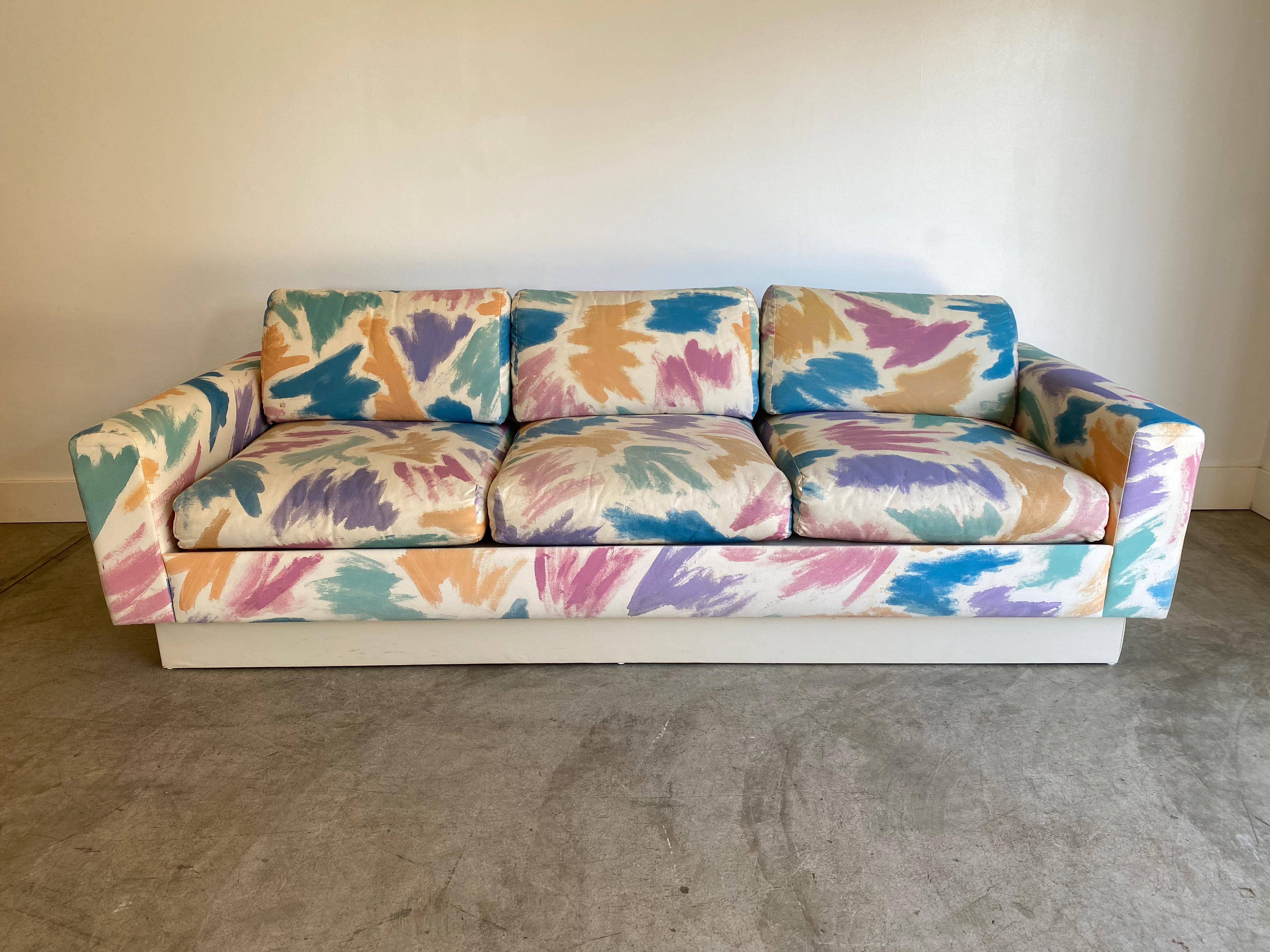 80s couch pattern
