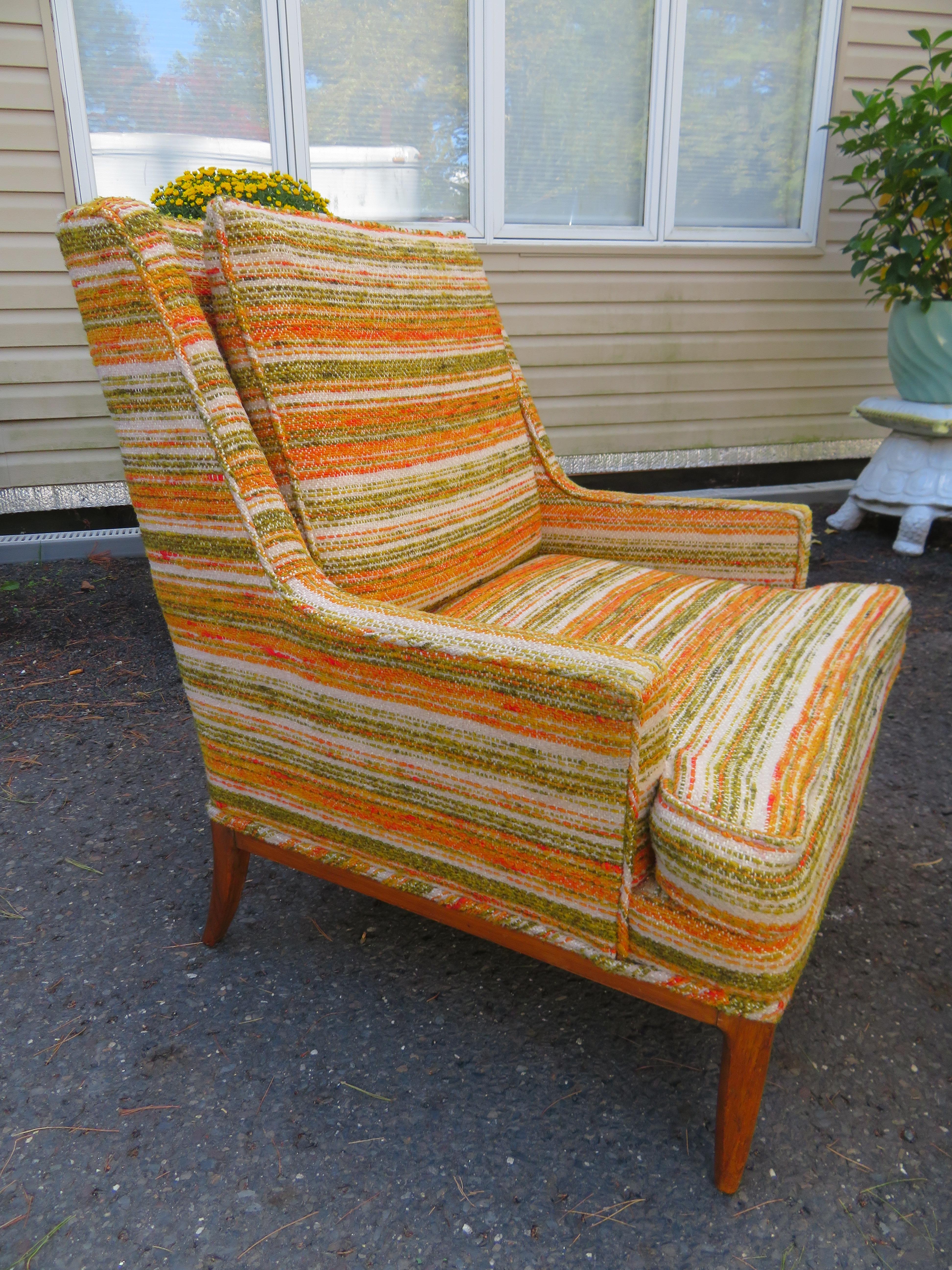 Gorgeous Pair of Tomlinson Sophisticate Lounge Chairs Mid-Century Modern 6