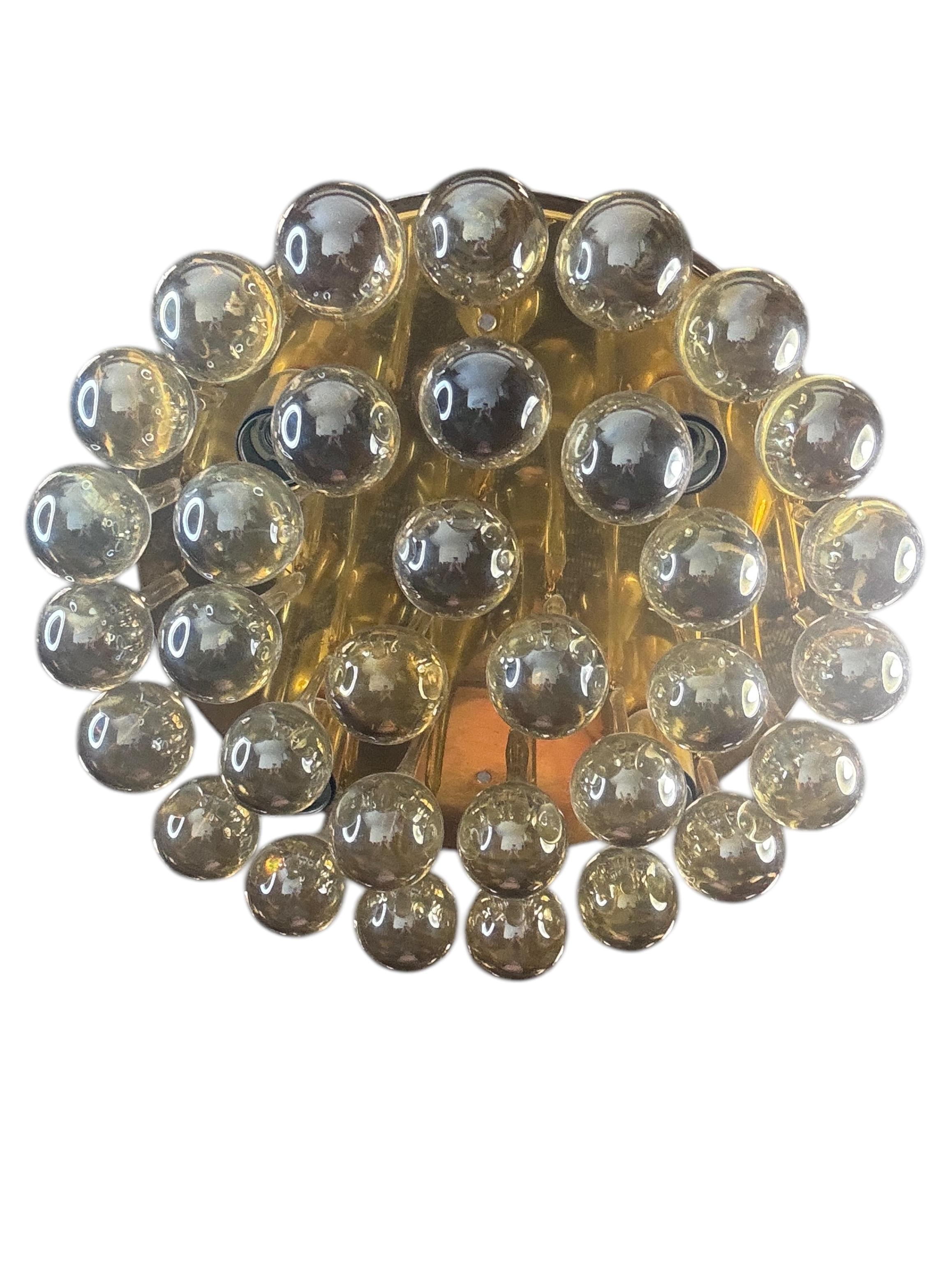 Precioso empotrable de cristal de Murano con forma de lágrima Palwa Siglo Medio Alemán Años 60 en venta 9