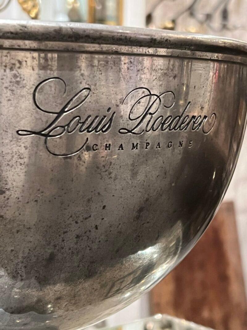 Wunderschöne Louis Roederer Champagner-Kühler-Horse-Kopfgriffe aus Zinn (Hartzinn) im Angebot