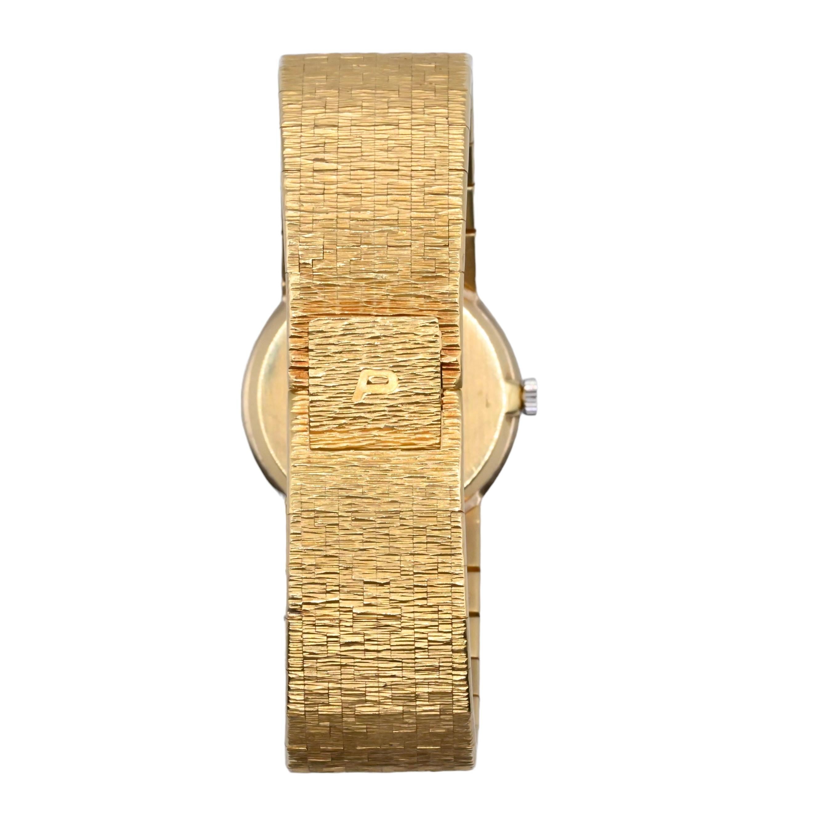 Women's Gorgeous Piaget Yellow Gold Diamond and Jade Dial Ladies Wrist Watch