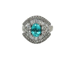 Gorgeous Platinum 1.20 Carat Paraiba Ring