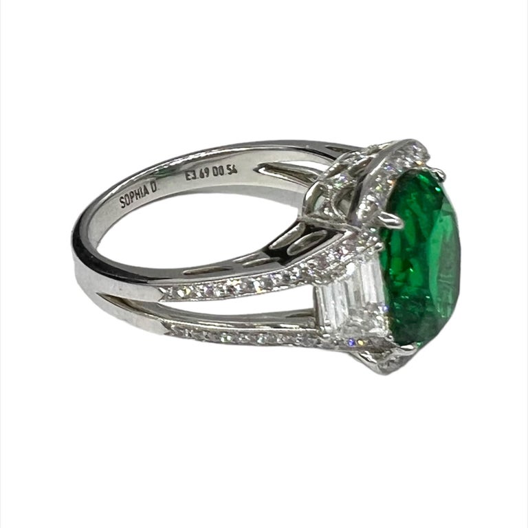 Sophia D. 3.69 Carat Emerald Ring For Sale at 1stDibs