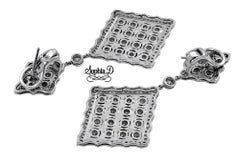 Sophia D 7.57 All Diamond Platinum Earrings