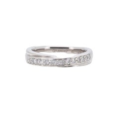 Gorgeous Platinum Pave Band Ring with 0.14 Carat of Natural Diamonds