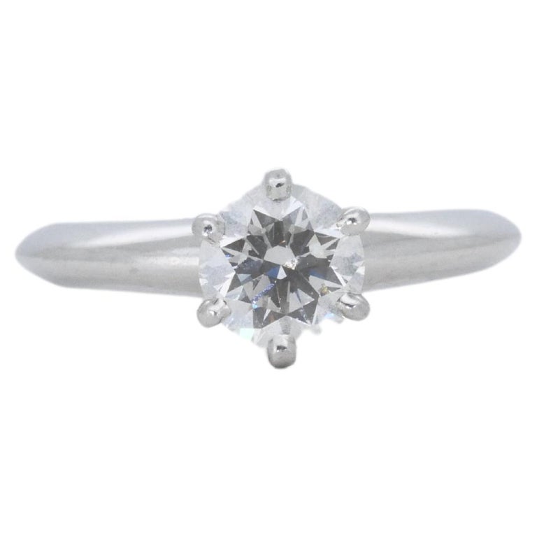 Bague Solitaire En Platine Avec Diamant 0.25 Carat - Poids 2.86g - Taille 51 - Parfait état (Occasion)