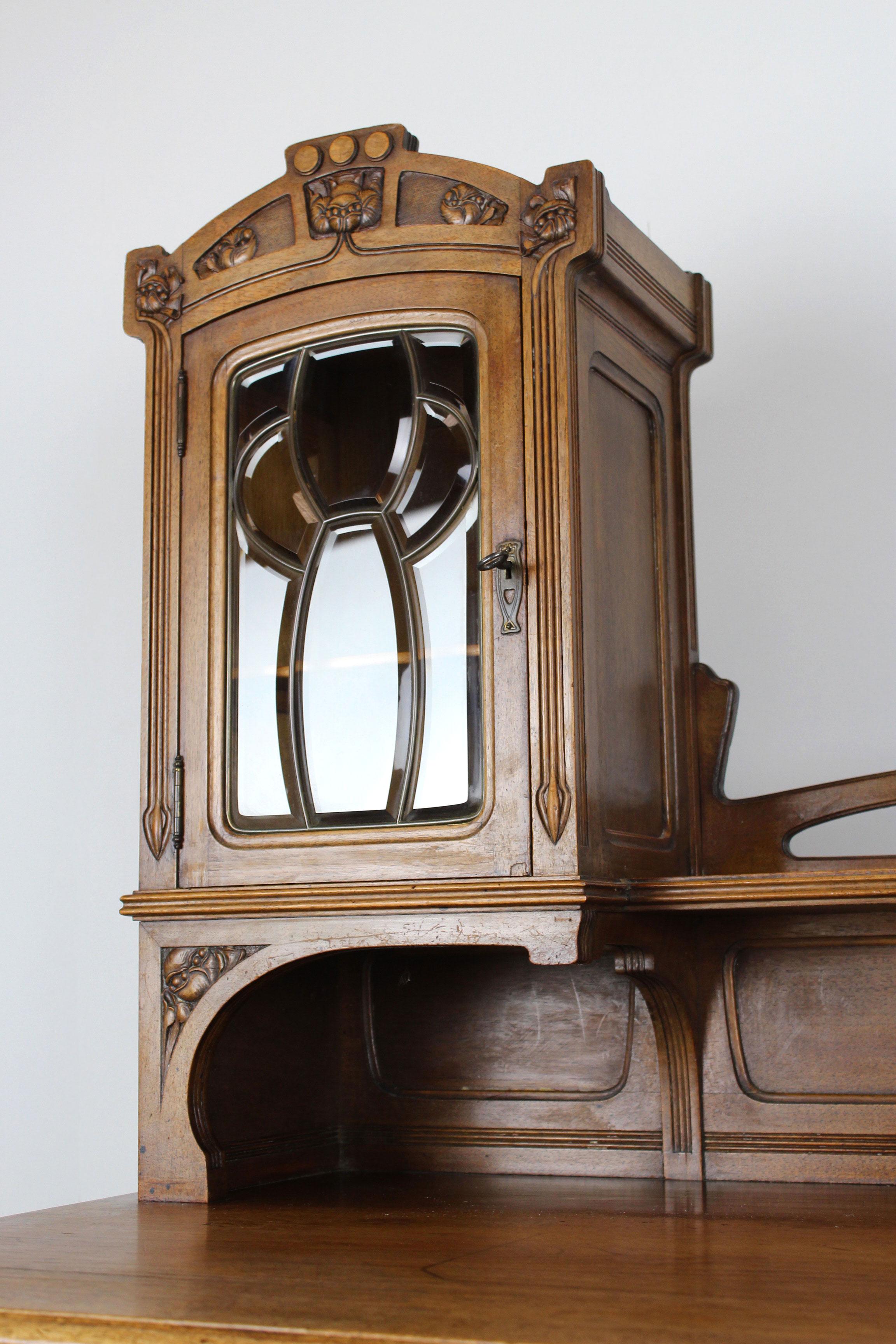 Gorgeous Rare Antique Jugendstil Art Nouveau Writing Desk, 1890 6