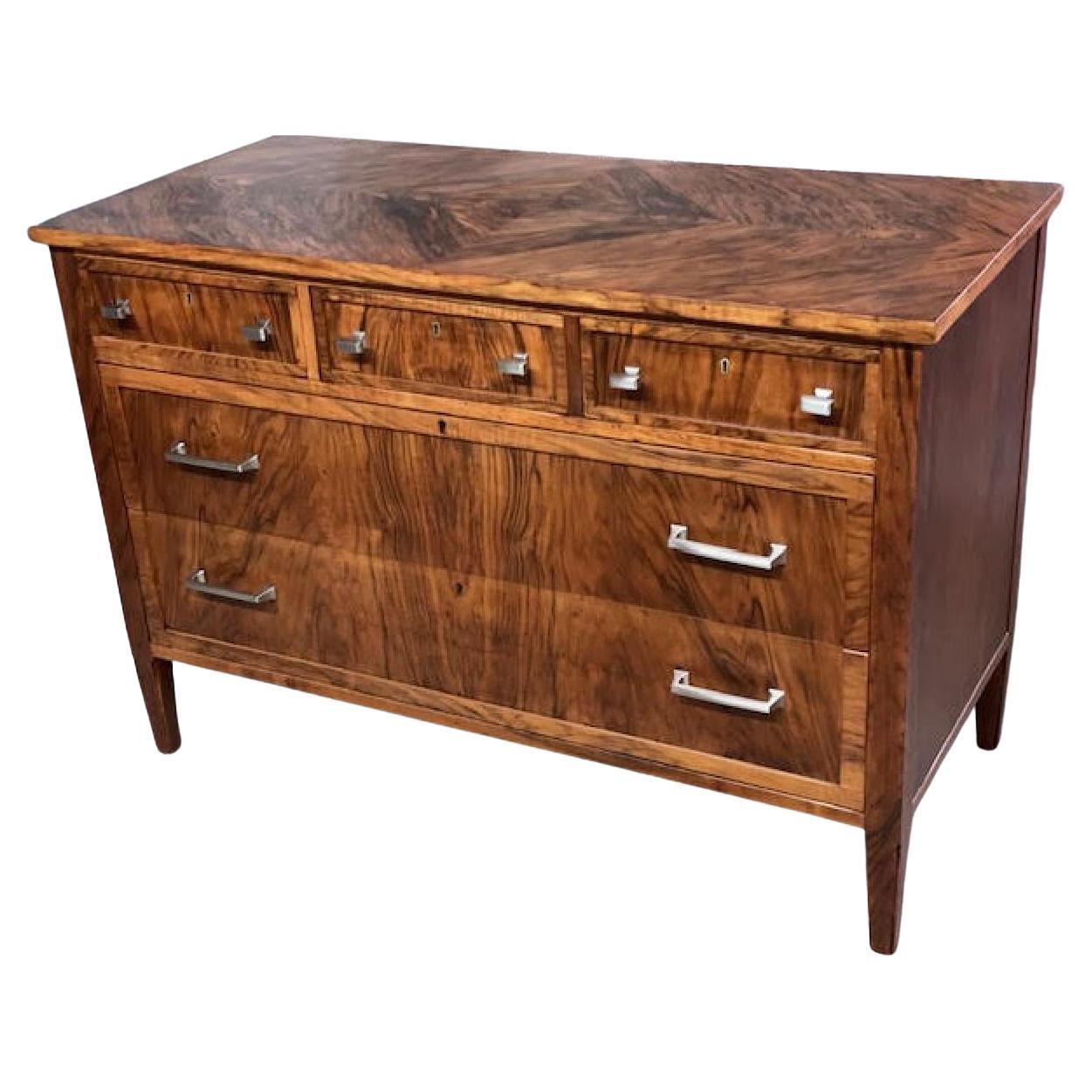 Gorgeous, rare French Olivewood commode  For Sale