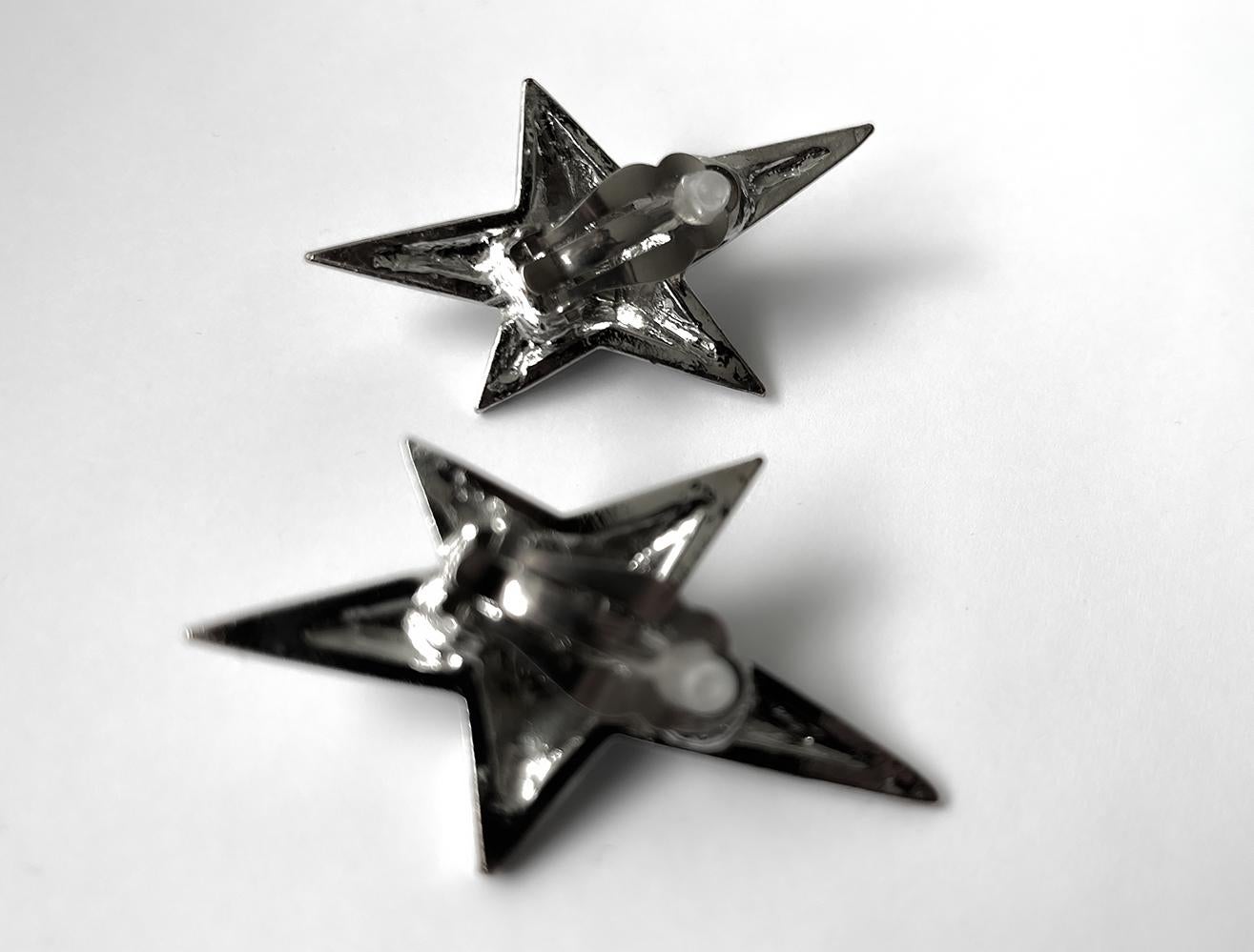 Gorgeous Rare Thierry Mugler ‘Angel’ Star Collier and Earring Set For Sale 6