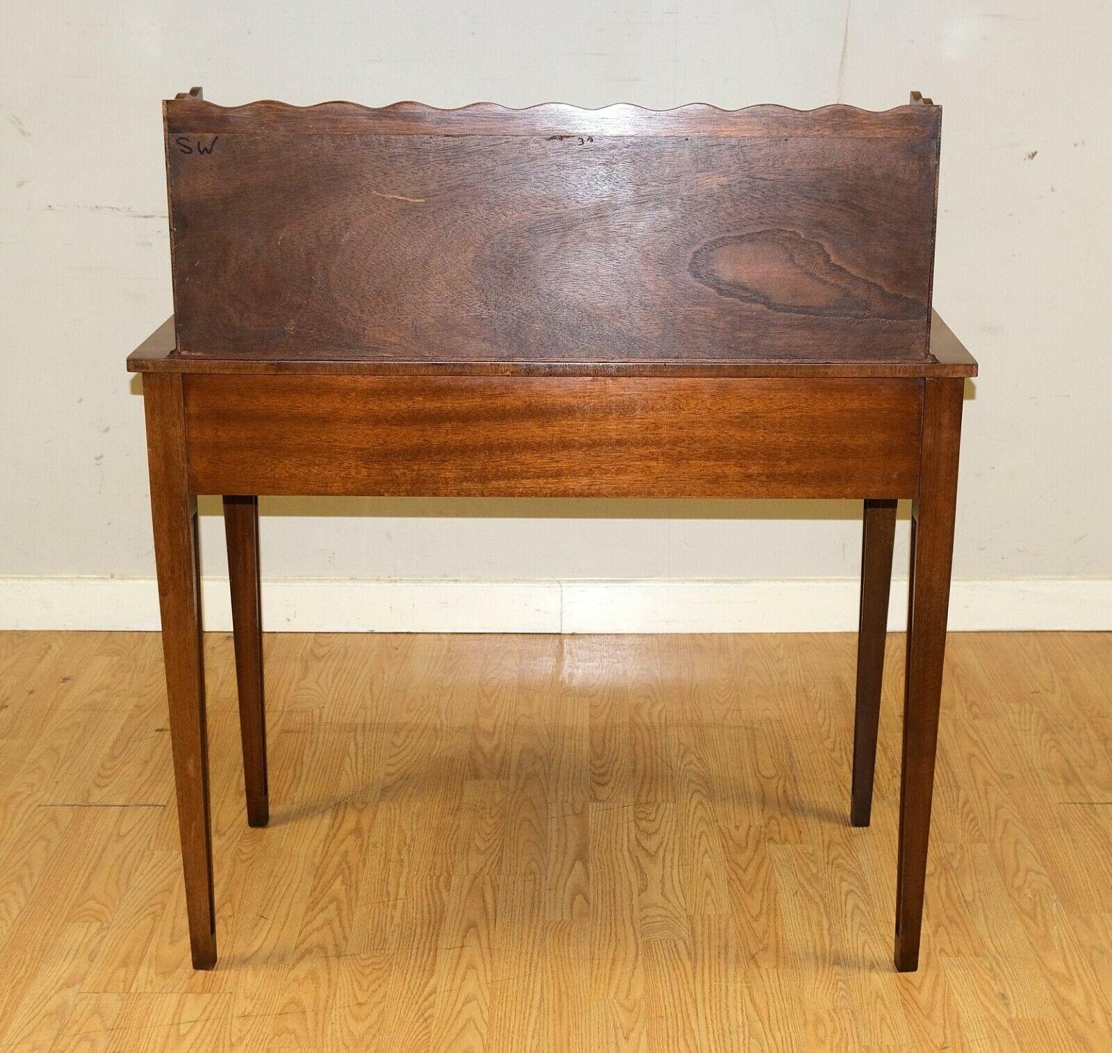 Gorgeous Reprodux Bevan Funnell Light Hardwood Ladies Writing Desk Leather Top 2