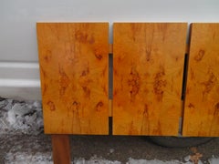 Gorgeous Roland Carter for Lane Olive Wood Queen Size Headboard Midcentury