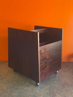 Gorgeous Rosewood Record / Magazine Holder by Rolf Hesland for Bruksbo of Norway