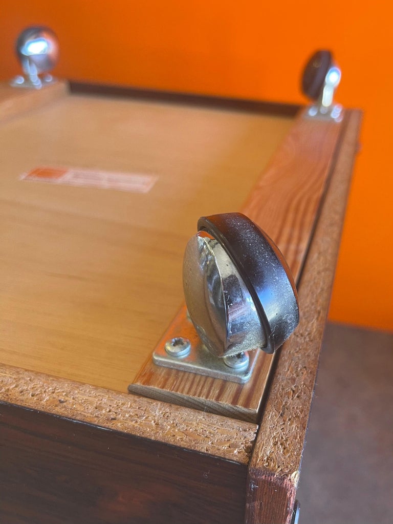 Rosewood Record / Magazine Holder by Rolf Hesland for Bruksbo of Norway at 1stDibs