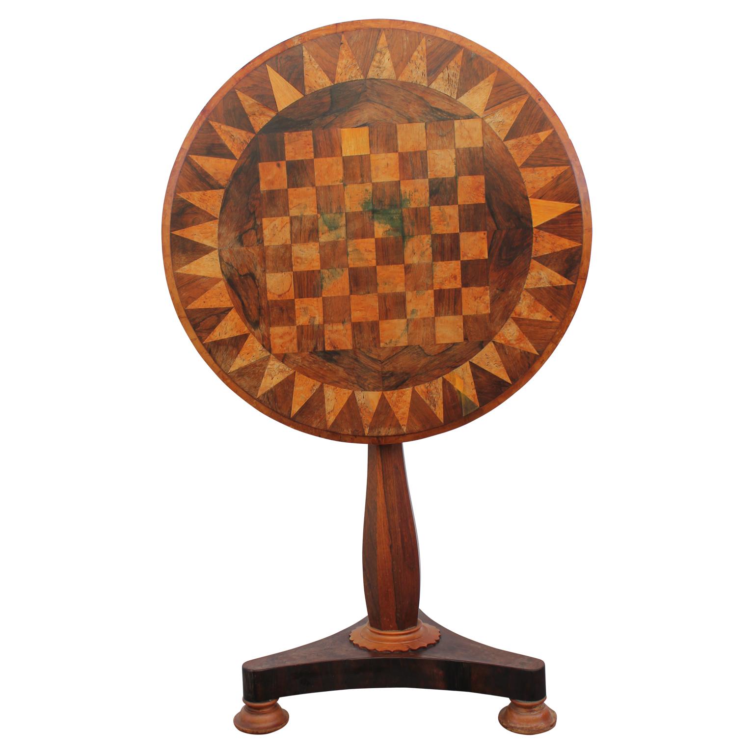 round chess table