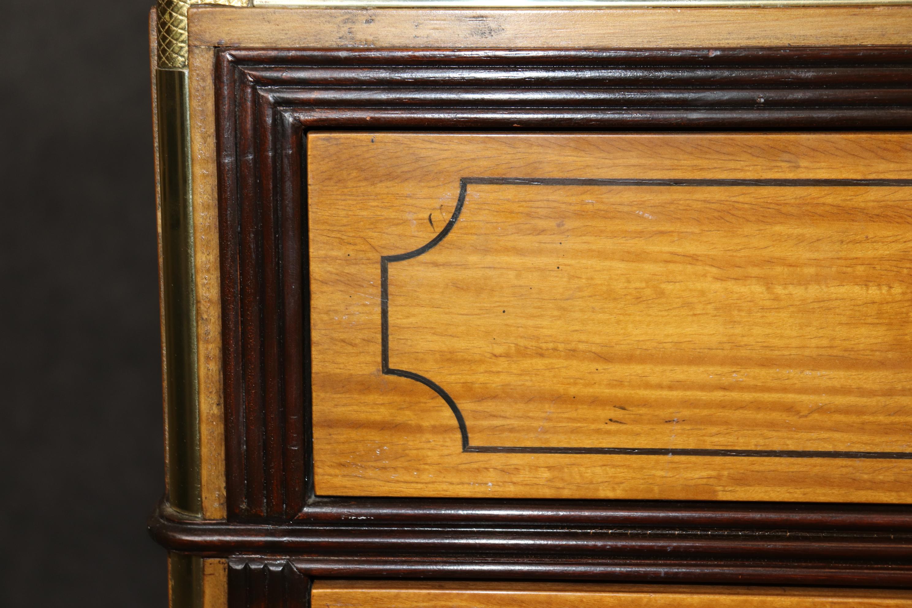 Gorgeous Satinwood Baker Collector's Edition Campaign Executive Desk Circa 1950 7