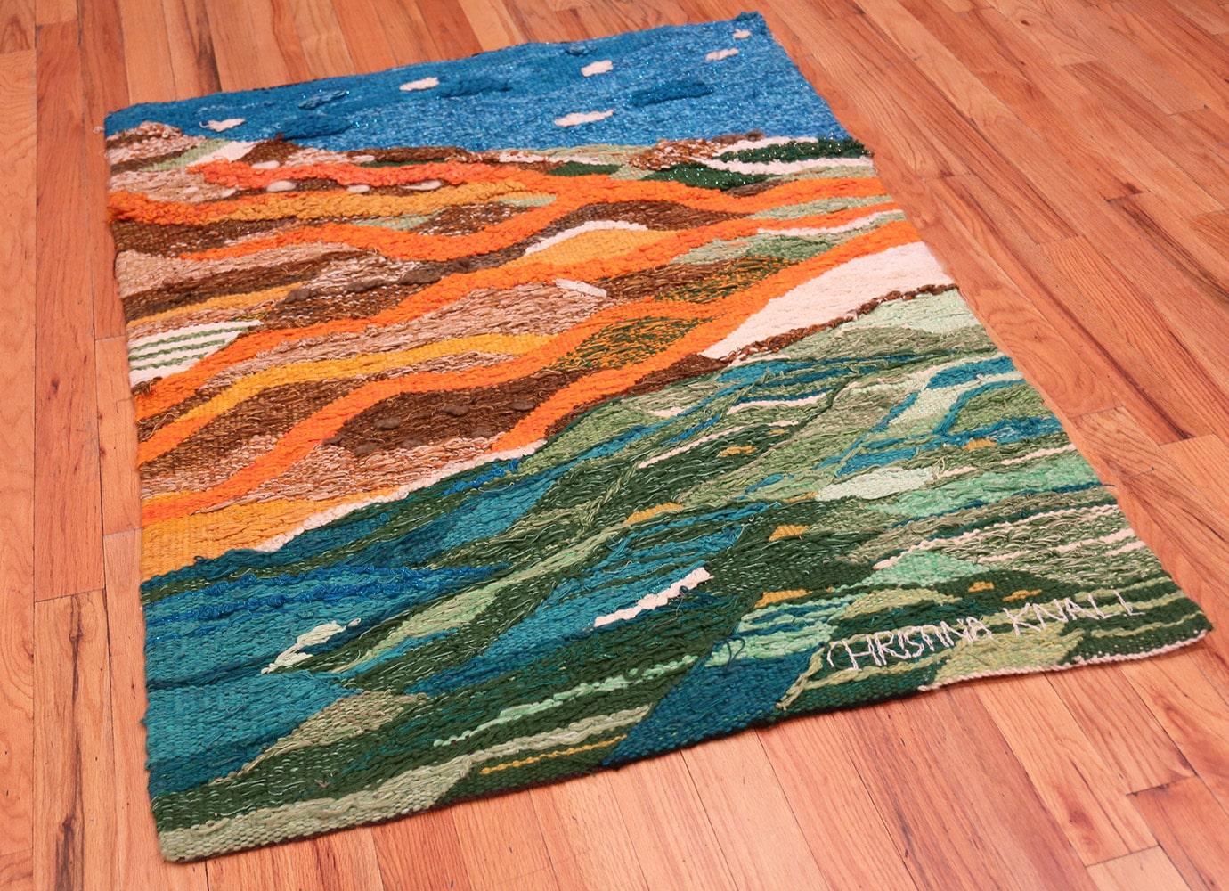 20th Century Scandinavian Landscape Tapestry. 3 ft 10 in x 5 ft For Sale