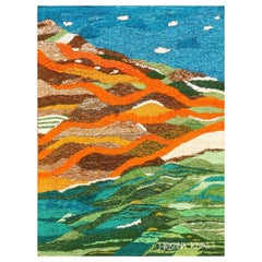 Nazmiyal Collection Scandinavian Landscape Tapestry. 3 ft 10 in x 5 ft