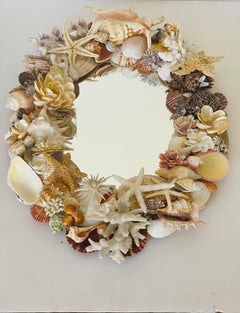 Gorgeous Sea Shell Encrusted Wall Mirror
