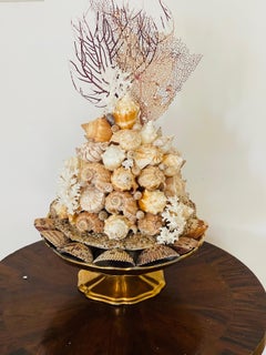 Gorgeous Sea Shell Topiary on Golf Plate