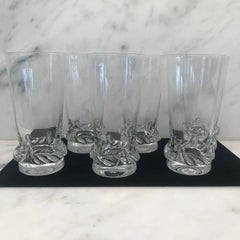 Gorgeous Set of Artful Glasses by Daum