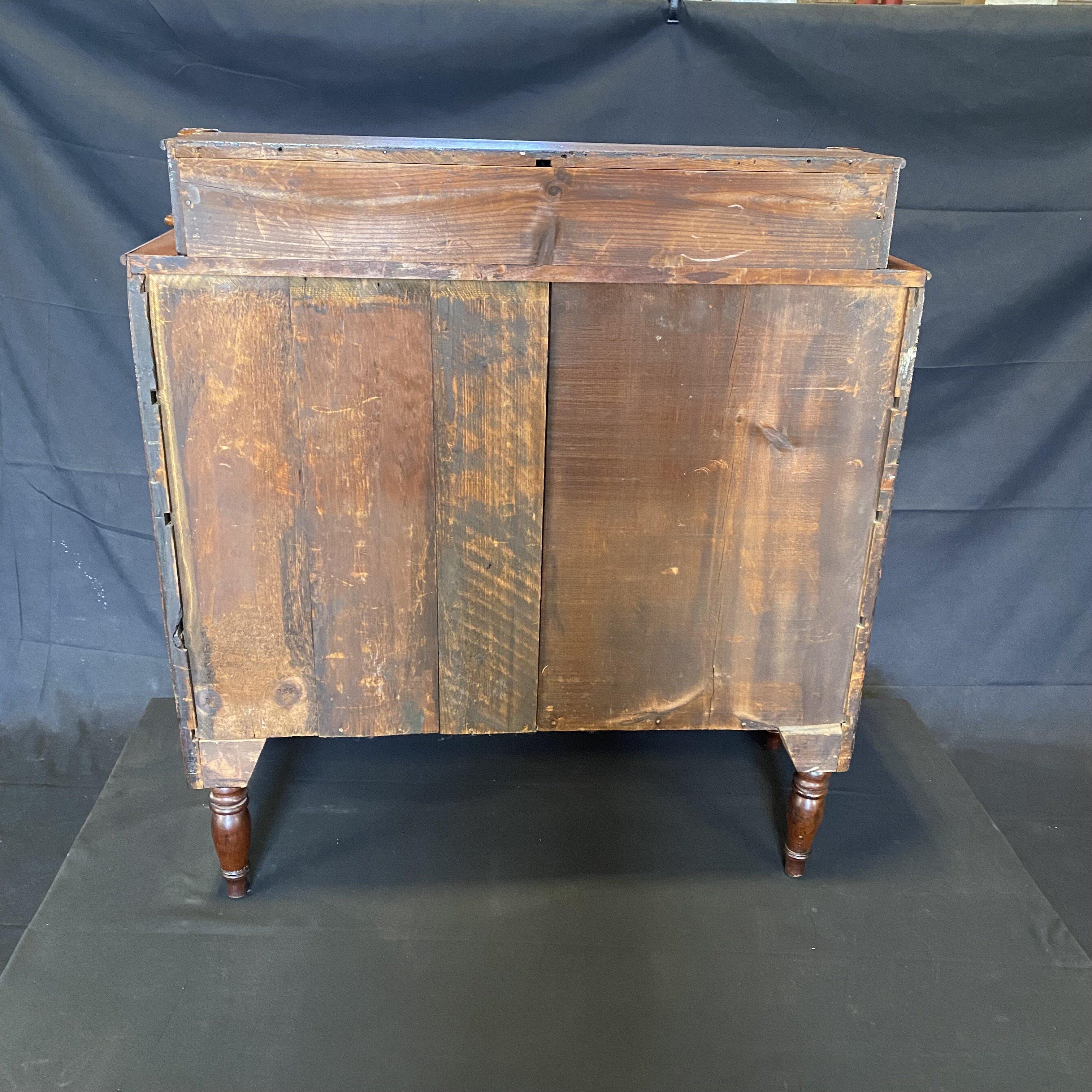 Gorgeous Sheraton Step Back Barley Twist Chest of Drawers 7