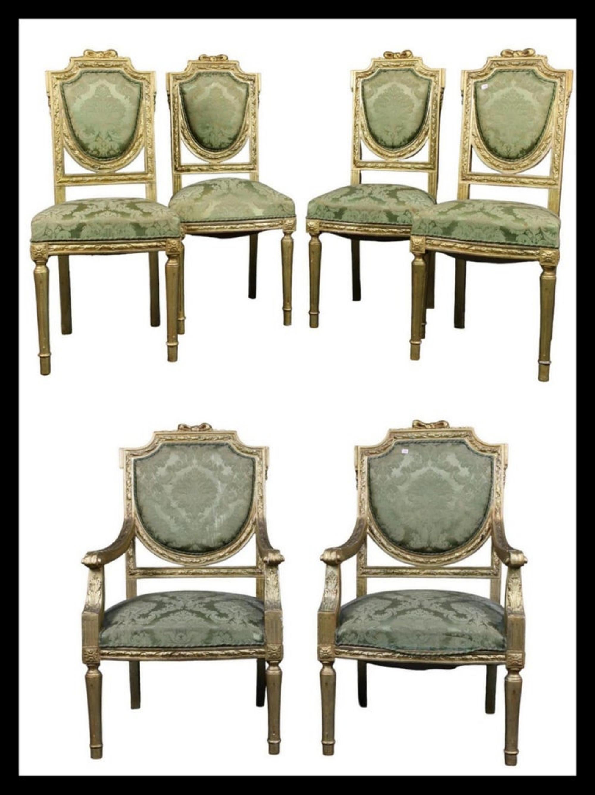 Baroque Gorgeous Sicilian Living Room Set - Italy 19th Century For Sale