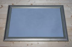 GORGEOUS SILVER GREY FRAME BEVELLED HANGING WALL MiRROR
