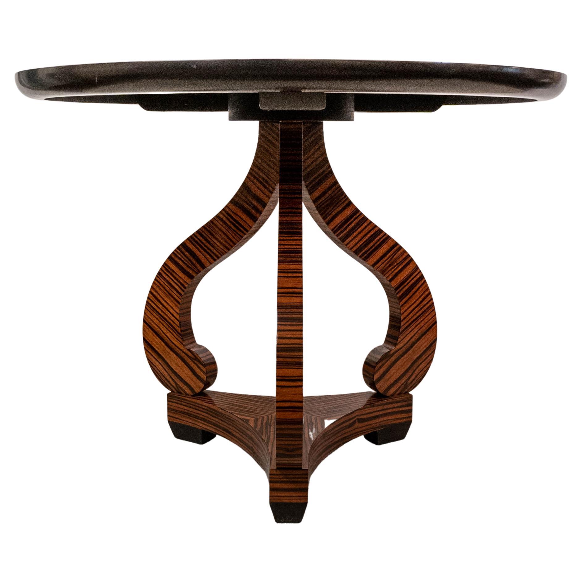 Stunning custom made sleek sophisticated center table by Serban Furniture Kirk Brummell called 