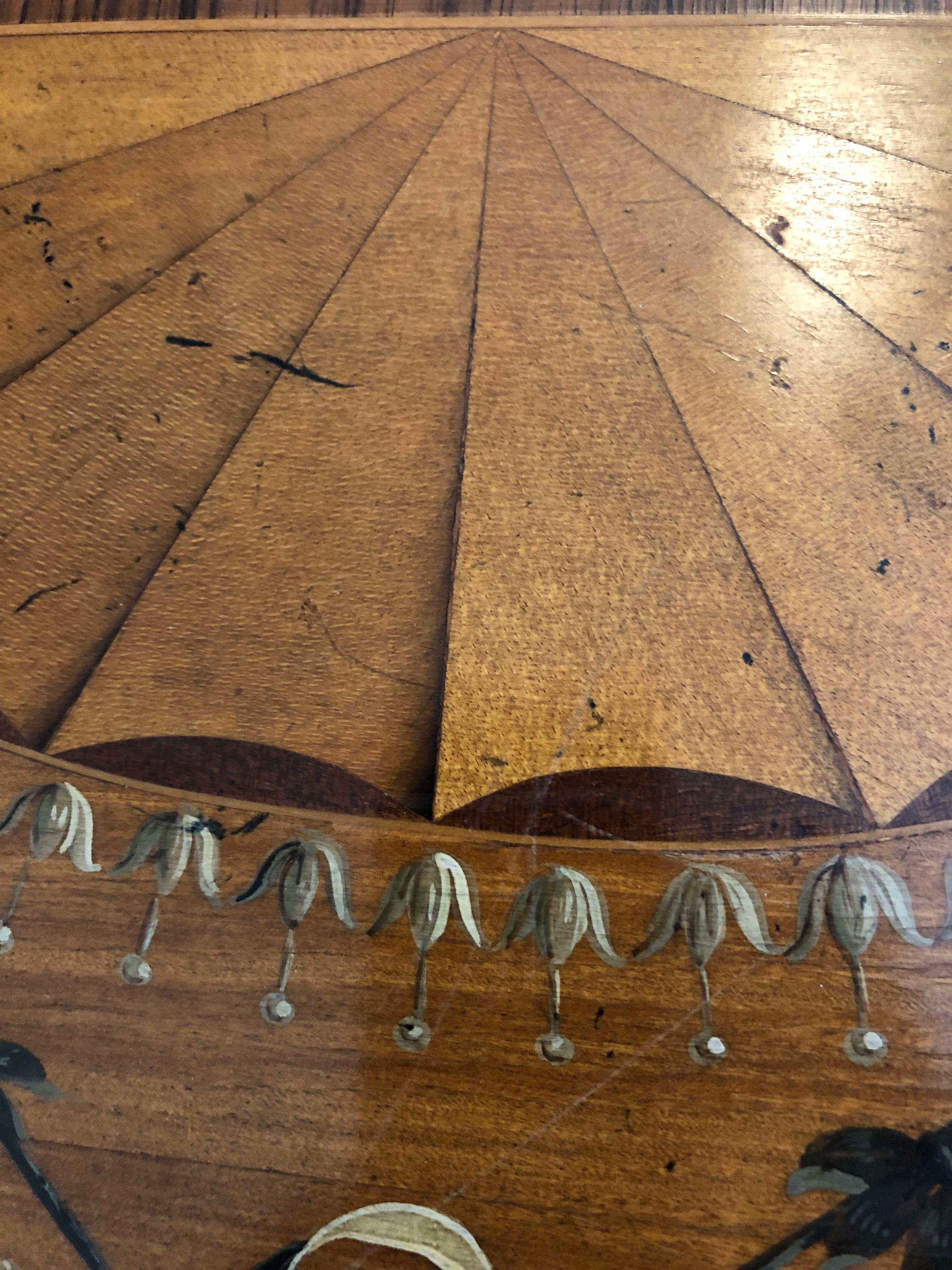 Late 20th Century Gorgeous Stately Pair of Adams Style Demilune Console Tables