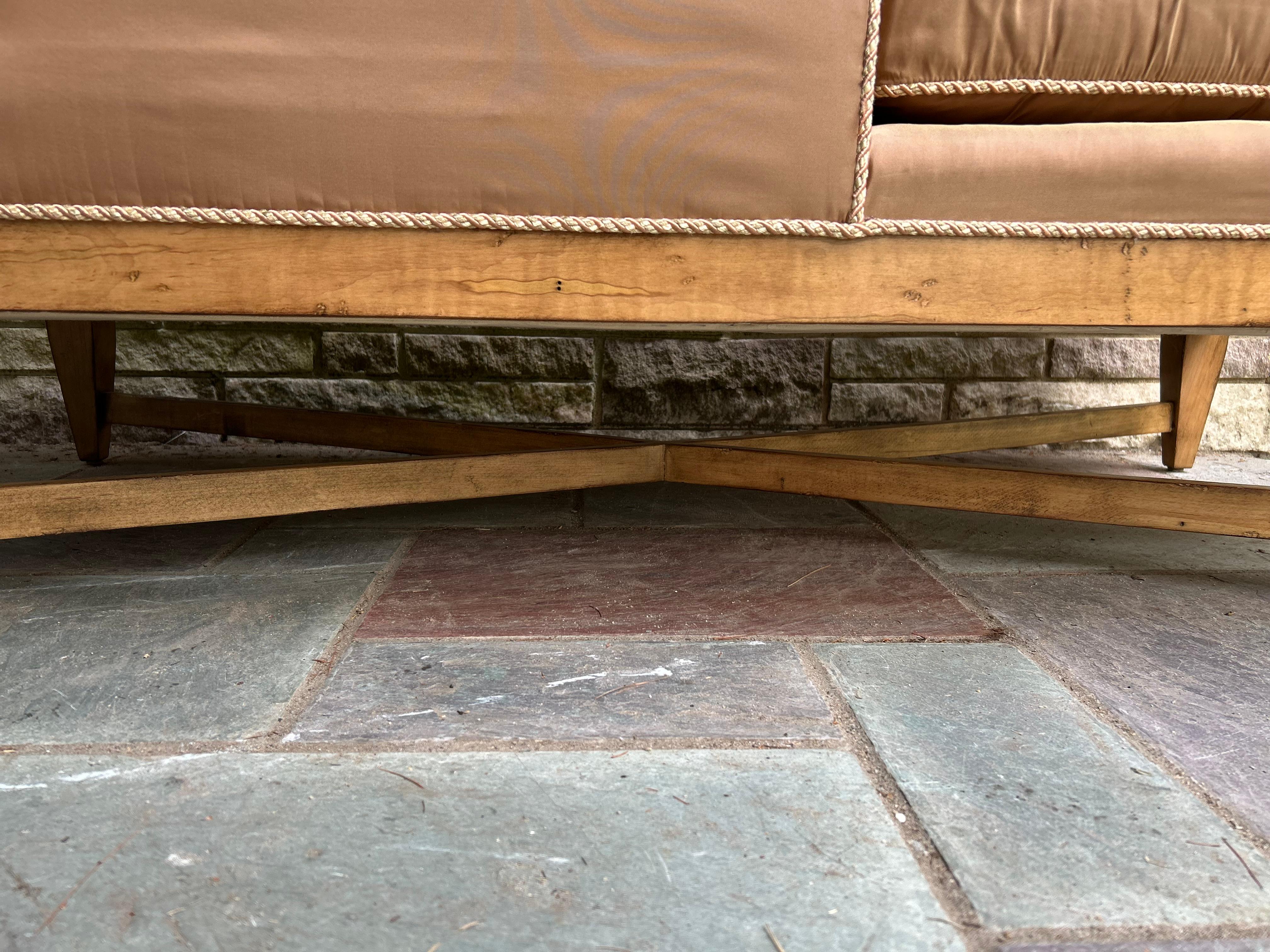 Gorgeous Swaim Neoclassical Chaise Lounge For Sale 12