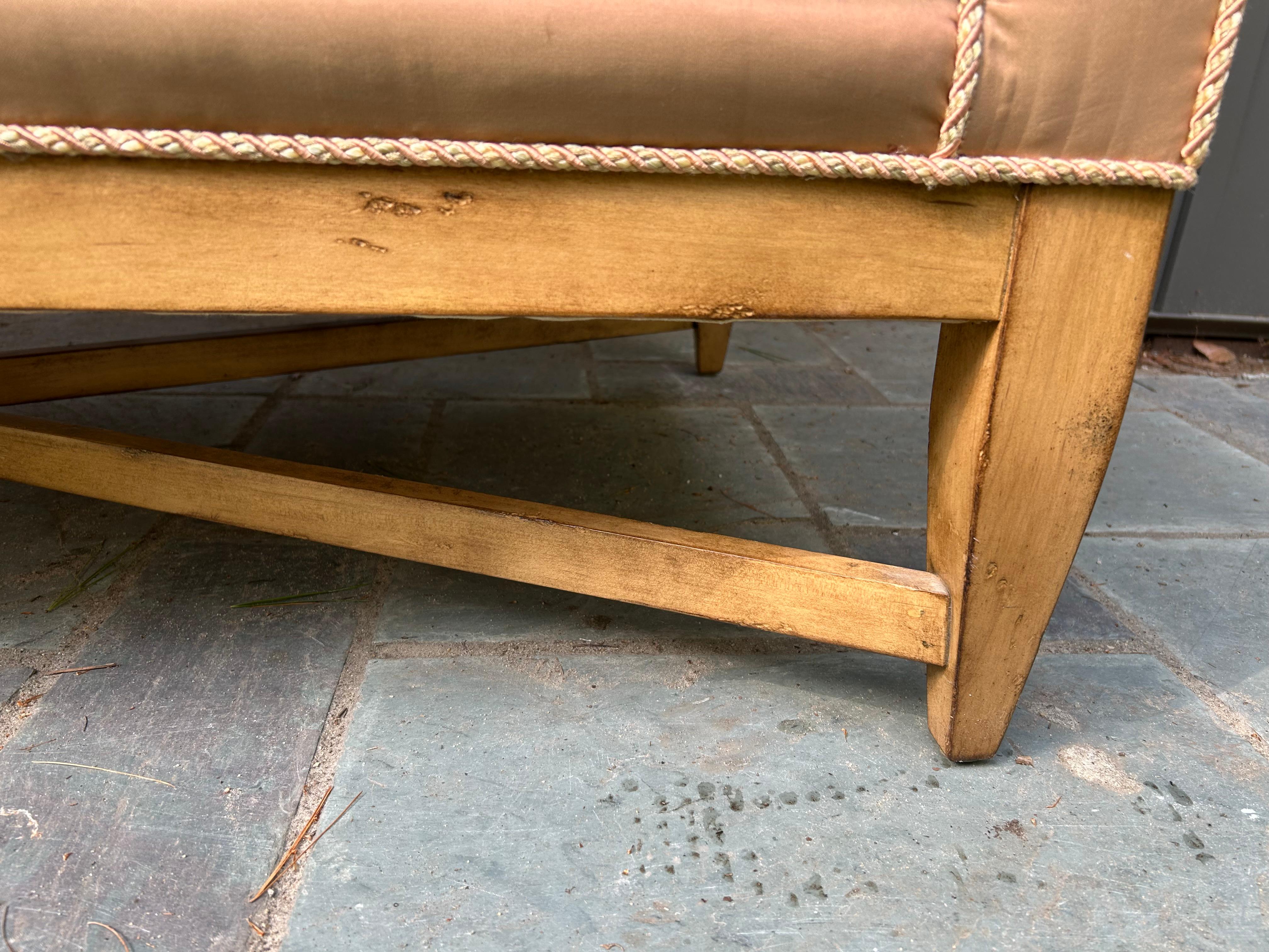 Gorgeous Swaim Neoclassical Chaise Lounge For Sale 2