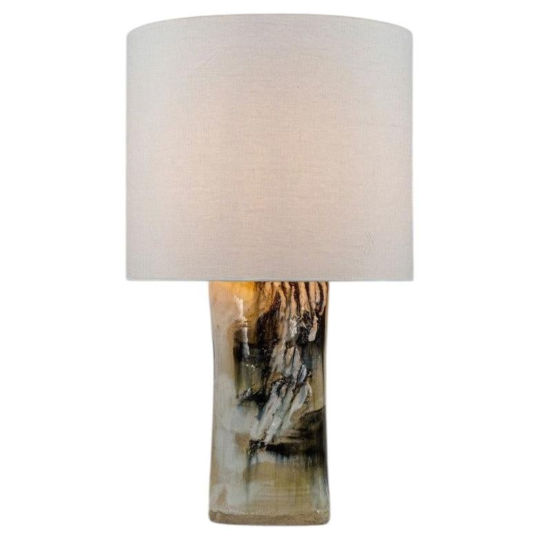 Gorgeous Table Lamp by Jeppe Hagedorn with White Shade, Denmark 1960s
