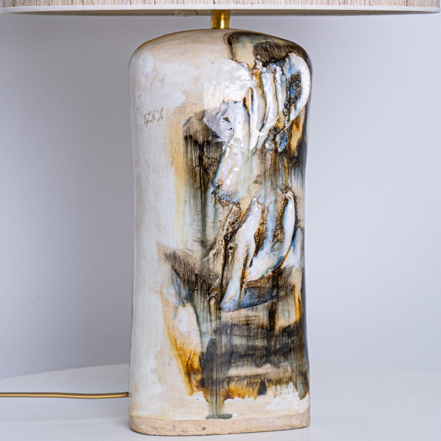 Ceramic Gorgeous Table Lamp by Jeppe Hagendorn, Denmark 1960s For Sale