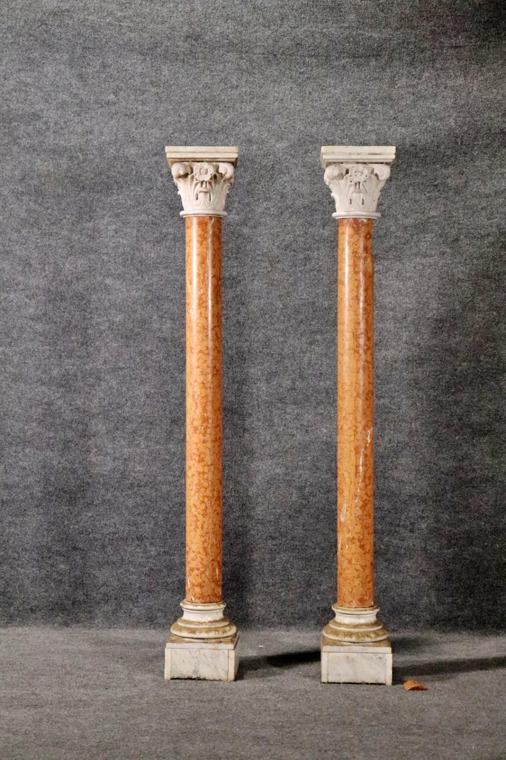 3 Stück. Marmor. 66 5/8