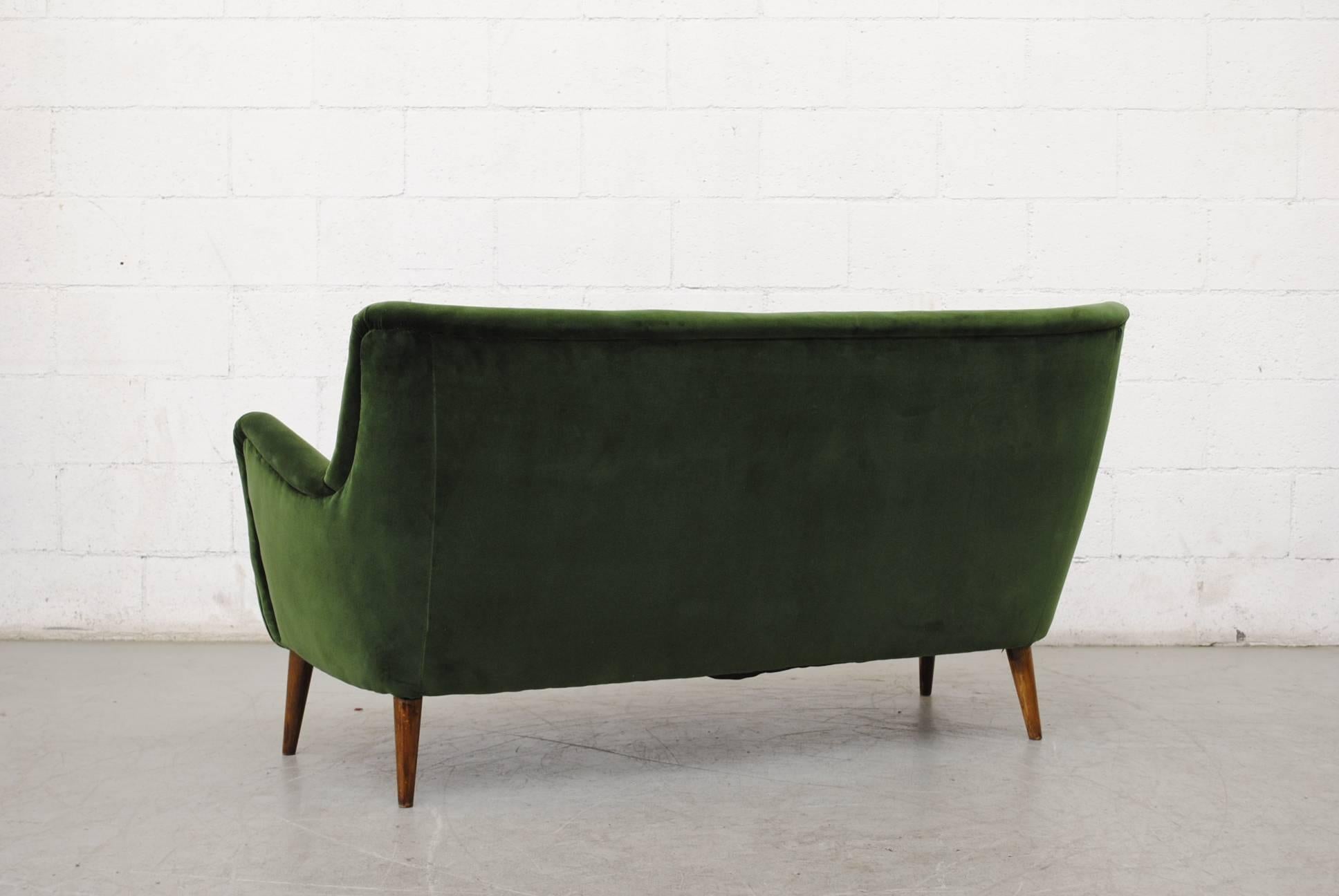Dutch Gorgeous Theo Ruth Emerald Green Velvet Sofa