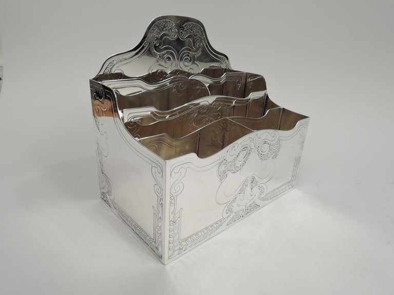 Gorgeous Tiffany and Co. Art Nouveau Sterling Silver Letter Rack For ...
