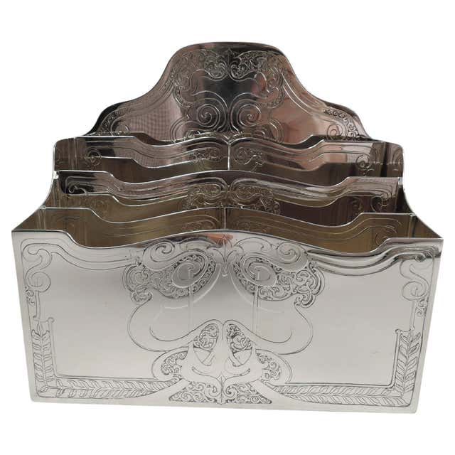 Antique American Sterling Silver Romantic Art Nouveau Rococo Letter ...