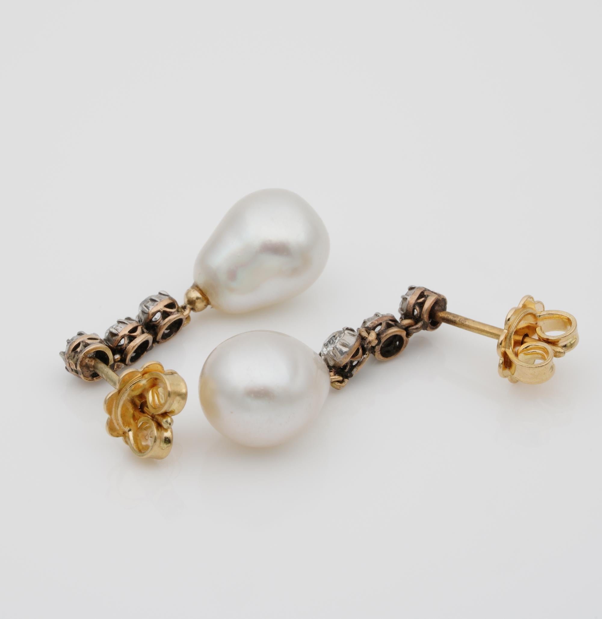 antique pearl earings