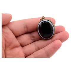 Gorgeous Victorian Period Agate Bullseye Locket