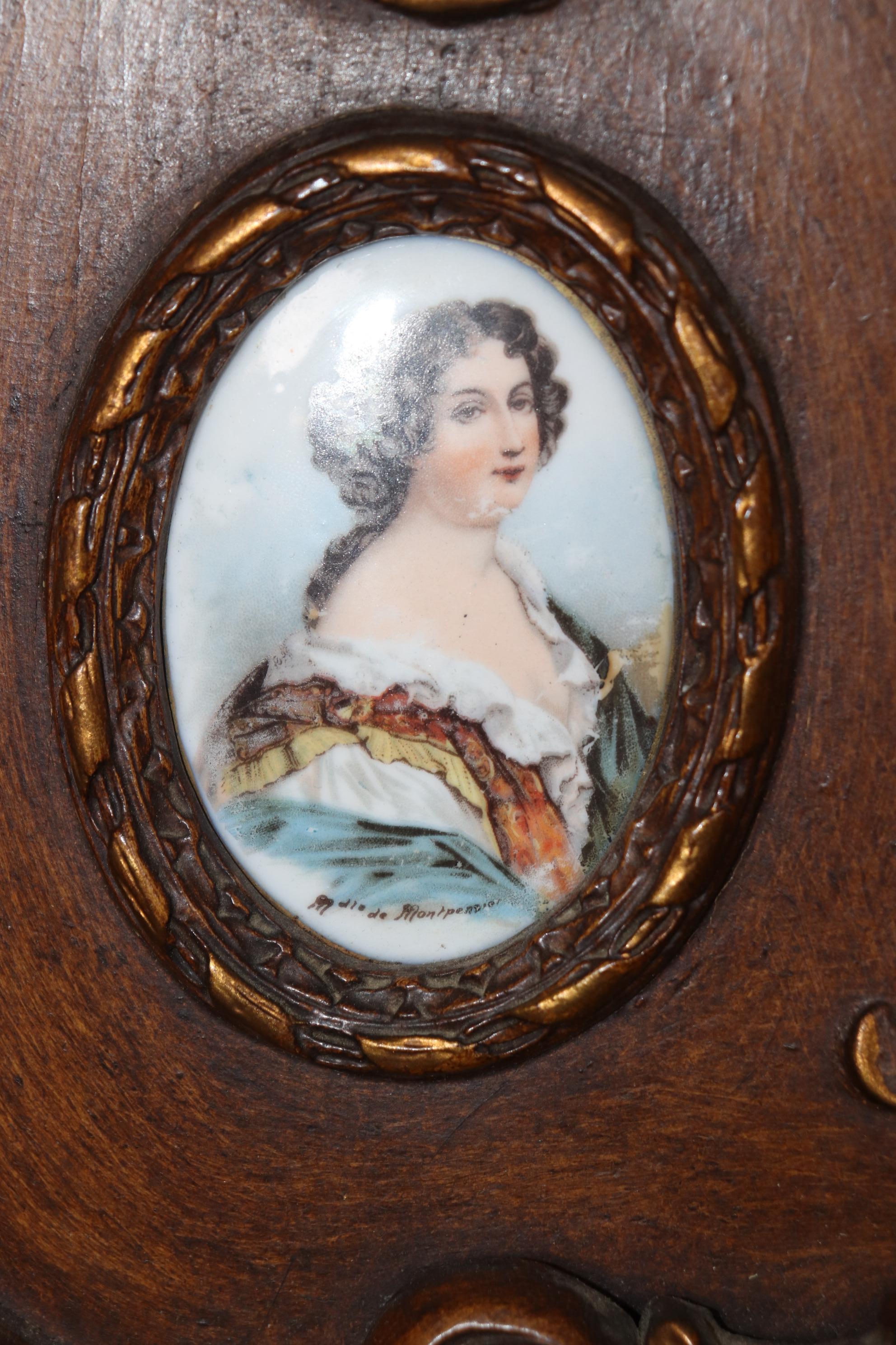 Gorgeous Vienna Porcelain Encrusted Style Figural Carved Rococo Wall Mirror 2