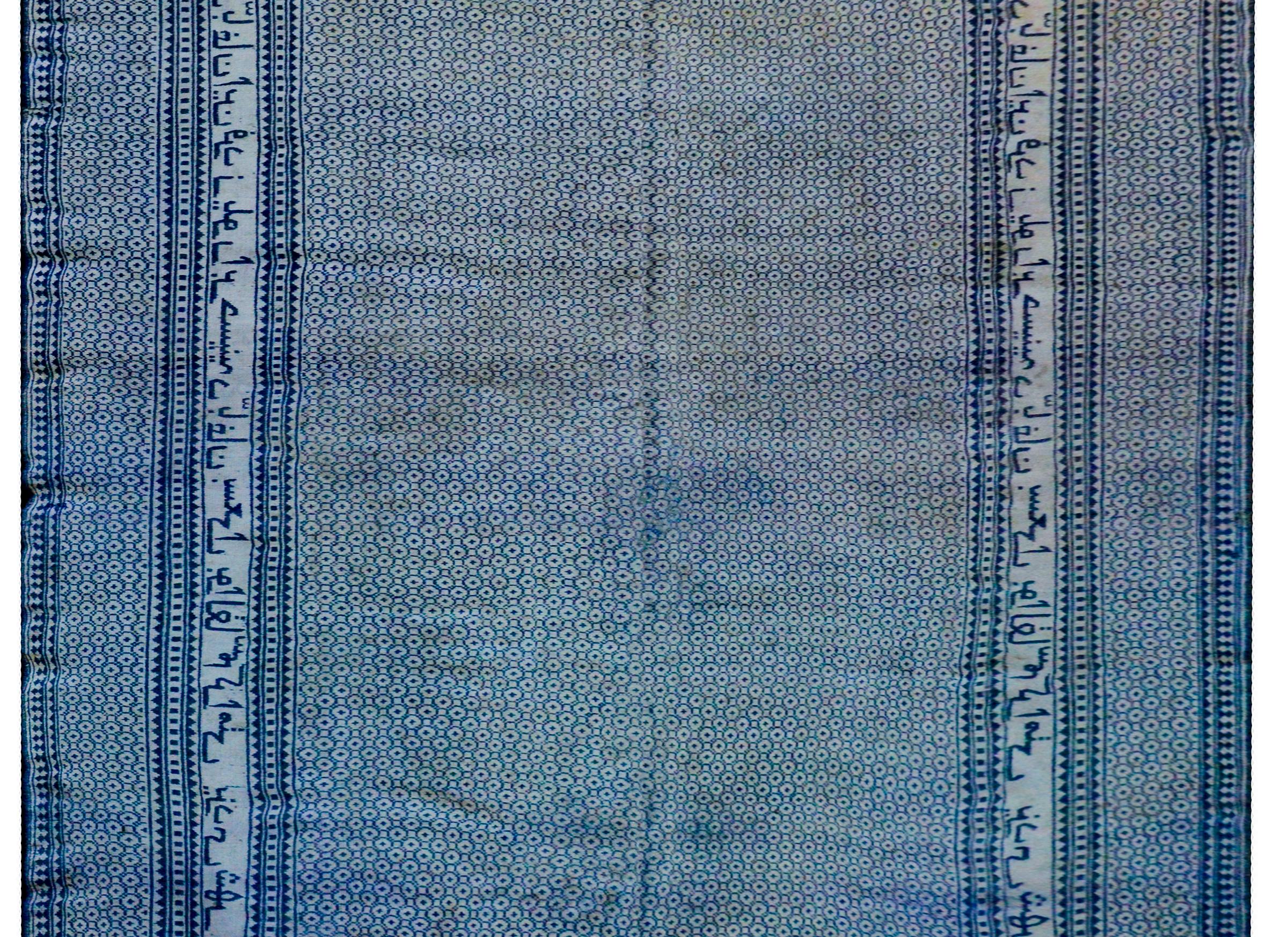 blue and white kilim rug