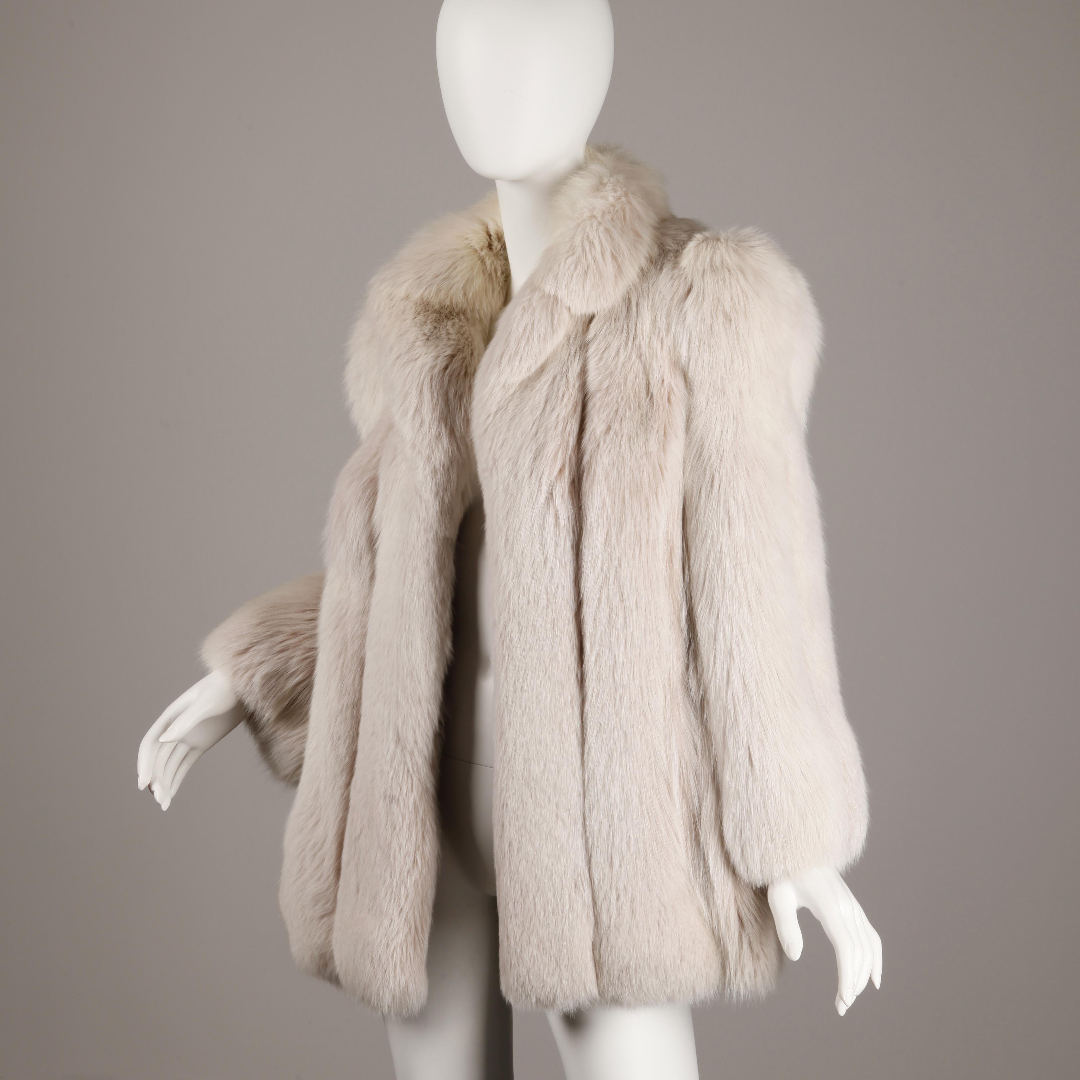 Women's Gorgeous Vintage Chubby Arctic Fox Fur Coat/ Jacket