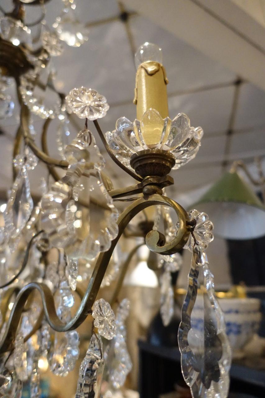 Gorgeous Vintage French Crystal Chandelier 6