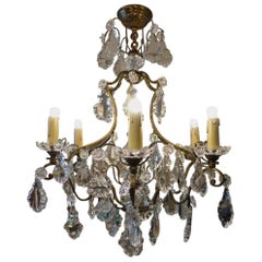 Gorgeous Antique French Crystal Chandelier