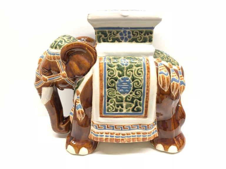 Gorgeous Vintage Hollywood Regency Chinese Elephant Garden Plant Stand For At 1stdibs Gorgeous Vintage Hollywood Regency, Elephant Garden Stool