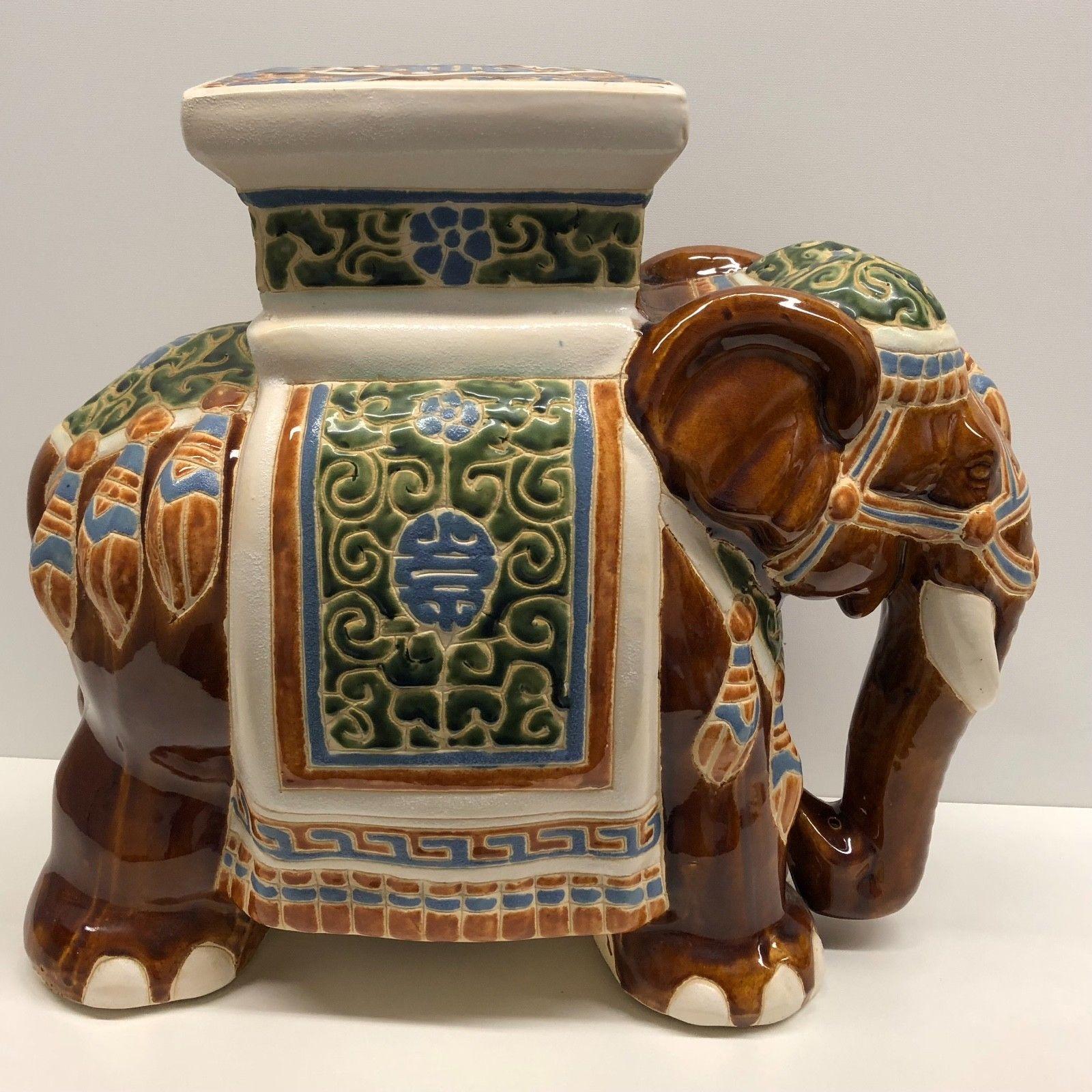 elephant plant stand vintage