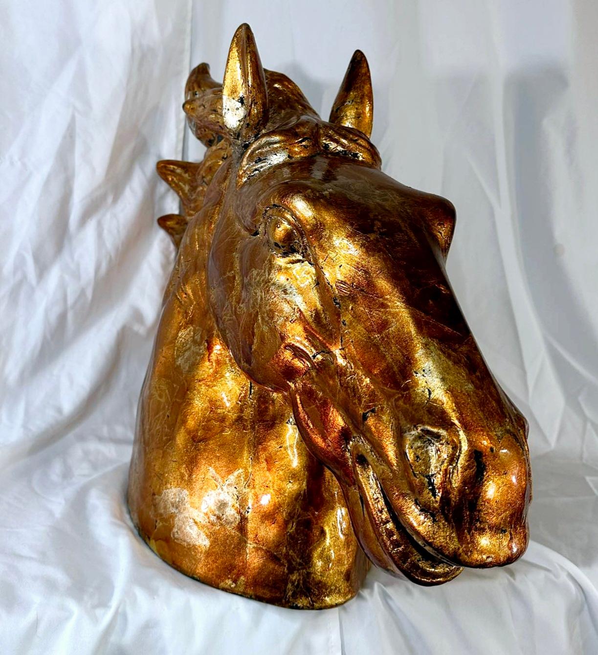 Gorgeous Vintage Horse Head Sculpture For Sale 1