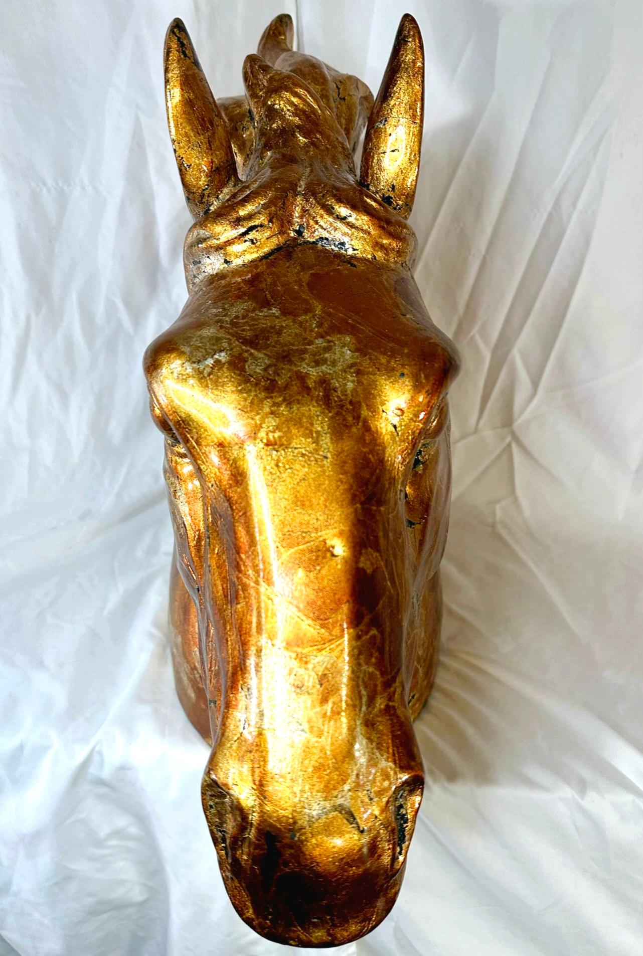 Gorgeous Vintage Horse Head Sculpture For Sale 2