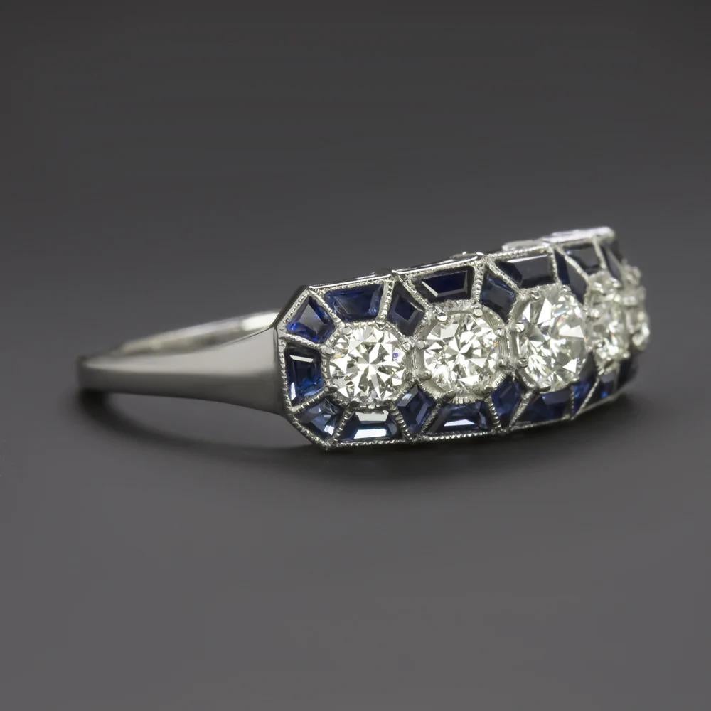 Round Cut Gorgeous  Diamond and Sapphire Cocktail Ring For Sale
