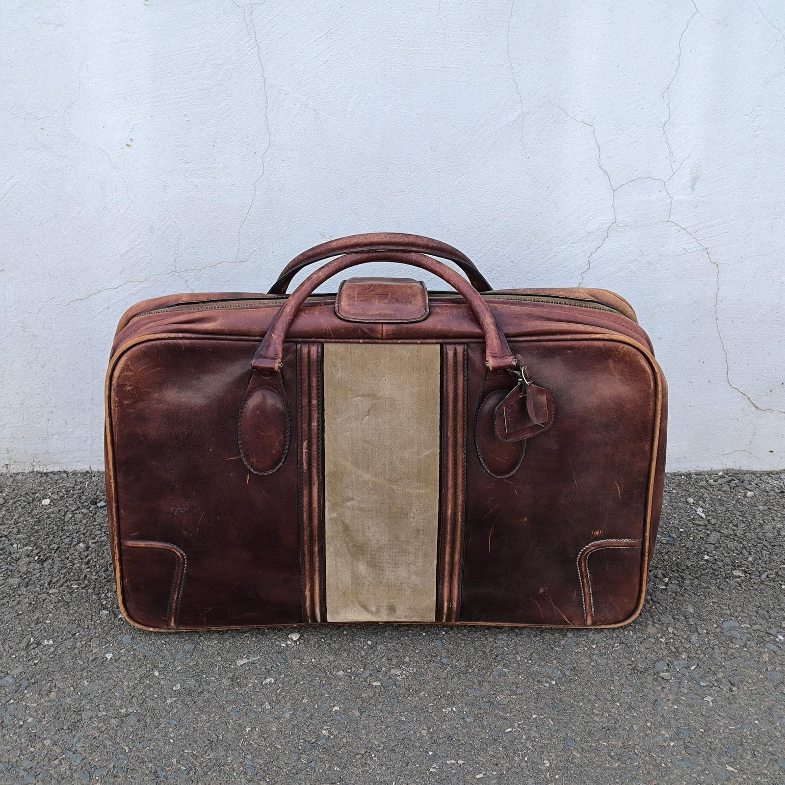 Preciosa maleta de viaje de piel italiana vintage Valigeria Principe en Bueno estado para la venta en Bochum, NRW